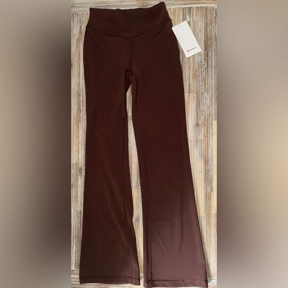 Brown Boot-Cut Active Pants - Women